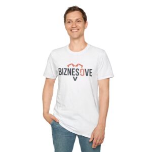 duze logo na piersi Koszulka Unisex Z Własnym Nadrukiem - Logo Firmy